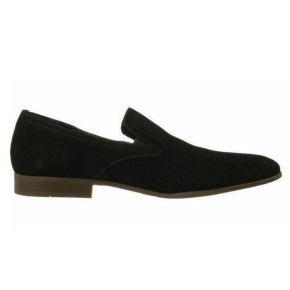 Calvin Klein Men\'s Channing Perforated Suede Slip-On Loafer Dark Brown S… main image 6